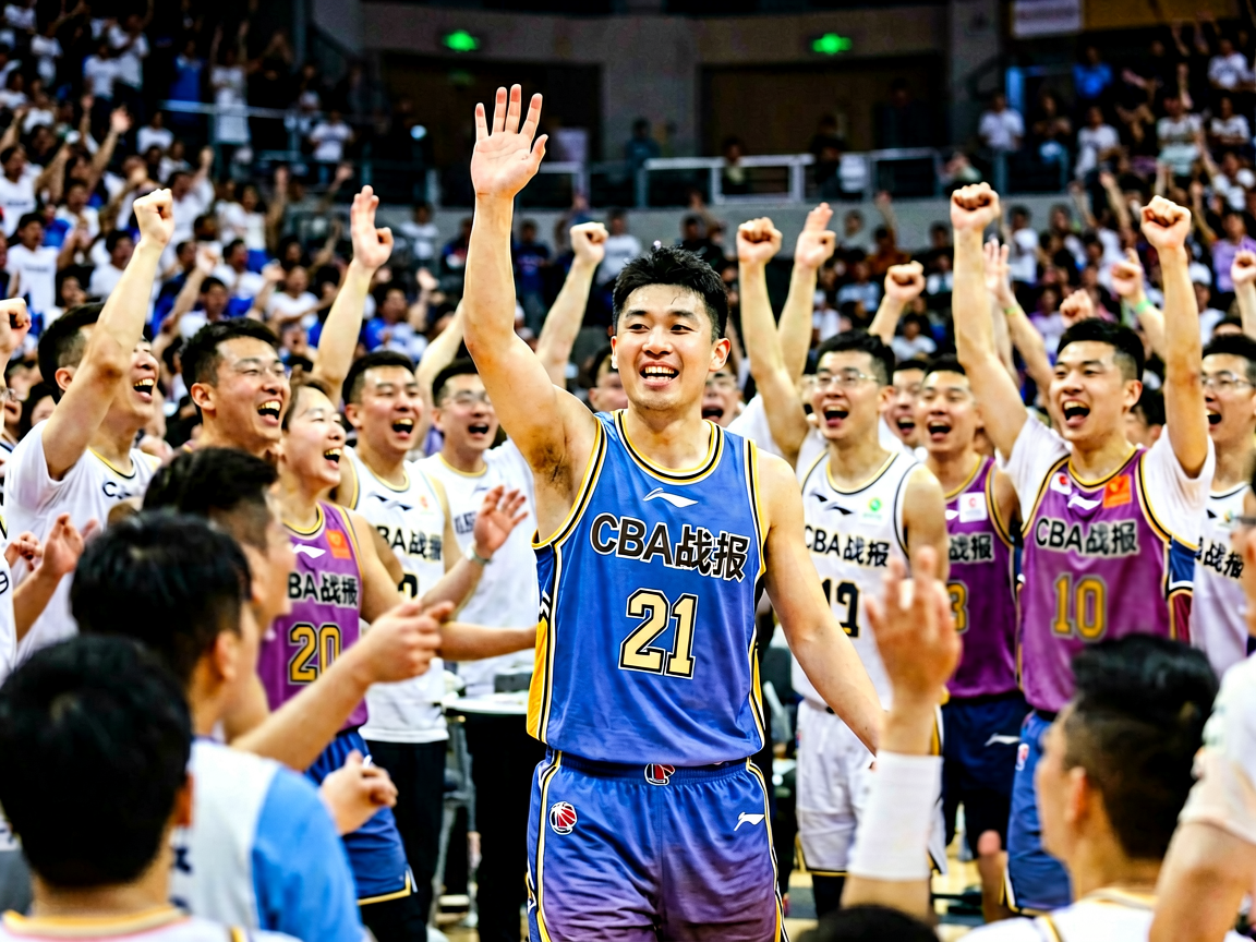 CBA总决赛现场，球迷热情助威